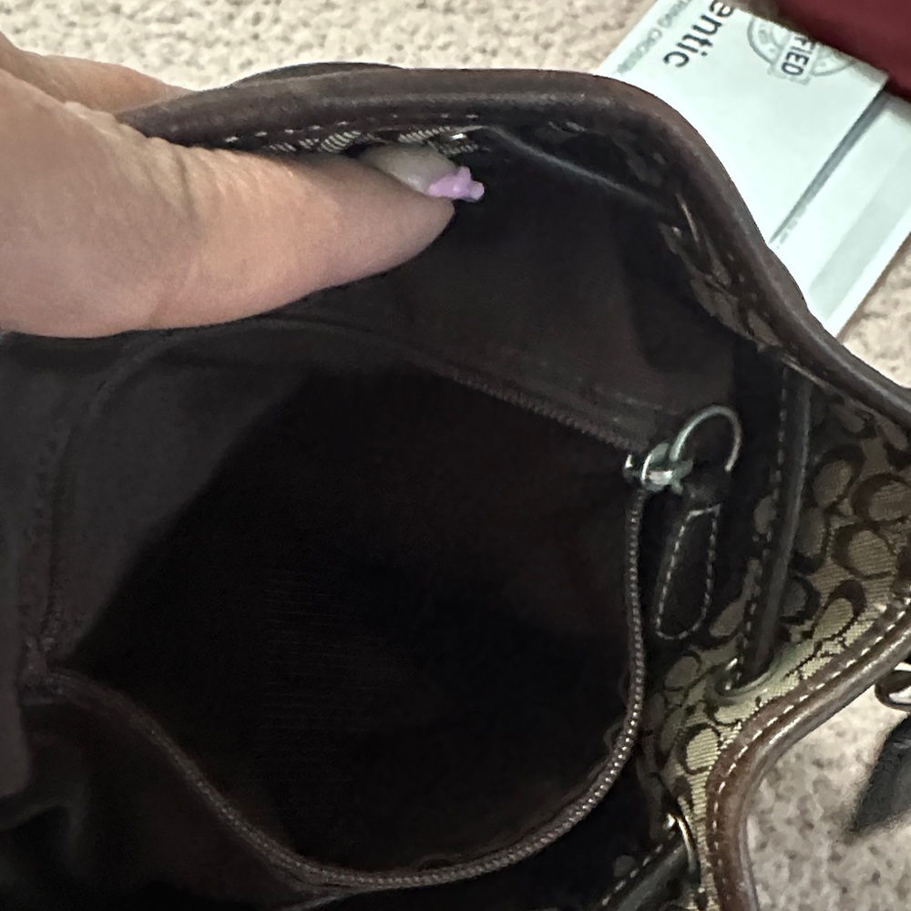 Coach vintage monogram,jacquard  drawstring Crossbody bag - Picture 10 of 11